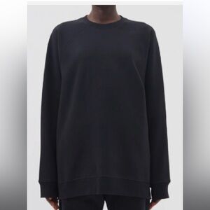 Raey Crewneck Cotton Blend Oversized Sweatshirt Size US 2
